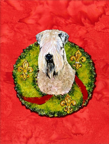 Picture of Carolines Treasures SS4178CHF 28 x 40 In. Wheaten Terrier Soft Coated Flag Canvas- House Size