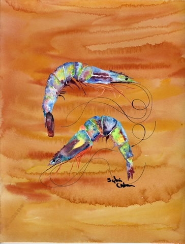 Shrimp Flag Canvas- House Size