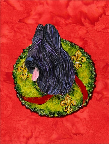 11 x 15 In. Briard Flag, Garden Size