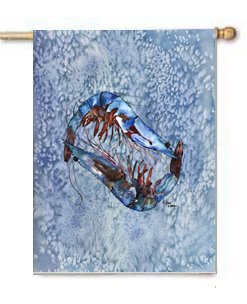 Shrimp Flag Canvas - House Size