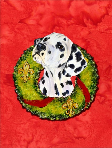 Dalmatian Flag Canvas- House Size