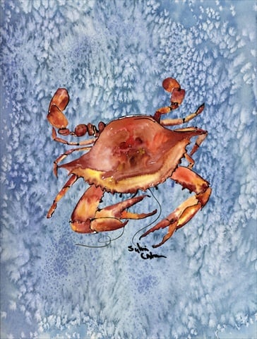 11 x 15 In. Crab Flag, Garden Size