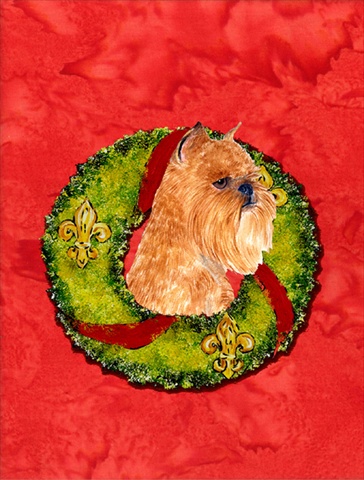 Picture of Carolines Treasures SS4183CHF 28 x 40 In. Brussels Griffon Flag Canvas- House Size