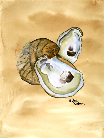 28 x 40 In. Oyster Flag Canvas, House Size