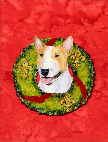 Bull Terrier Flag Garden Size