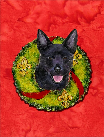 Australian Kelpie Flag Garden Size