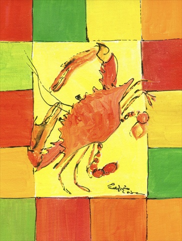 11 x 15 in. Crab Flag Garden Size