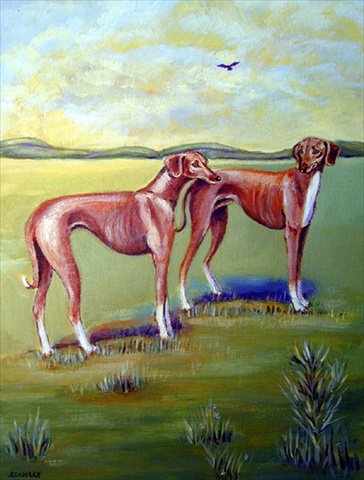 11 x 15 in. Azawakh Hound Flag Garden Size