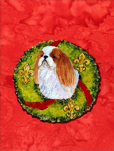 English Toy Spaniel Flag Canvas House Size