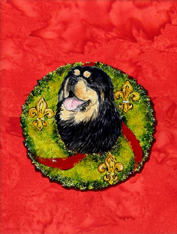 Tibetan Mastiff Flag Canvas House Size