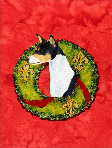 11 x 15 in. Basenji Flag Garden Size