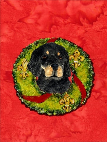 Gordon Setter Flag Canvas House Size