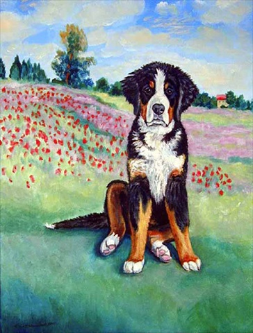 11 x 15 in. Bernese Mountain Dog Flag Garden Size
