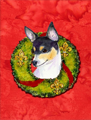 Fox Terrier Flag Garden Size