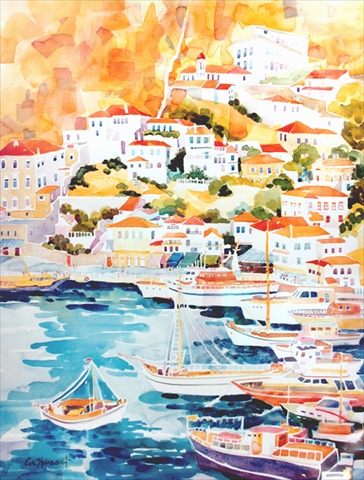 28 x 40 in. Harbour Flag Canvas House Size