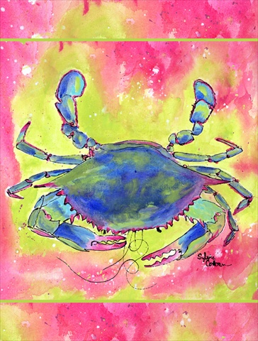 Crab Flag Canvas House Size