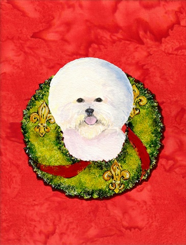 11 x 15 in. Bichon Frise Flag Garden Size