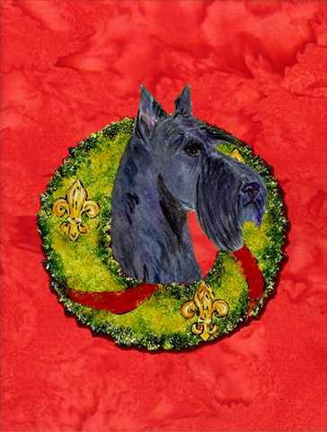28 x 40 in. Scottish Terrier Flag Canvas House Size