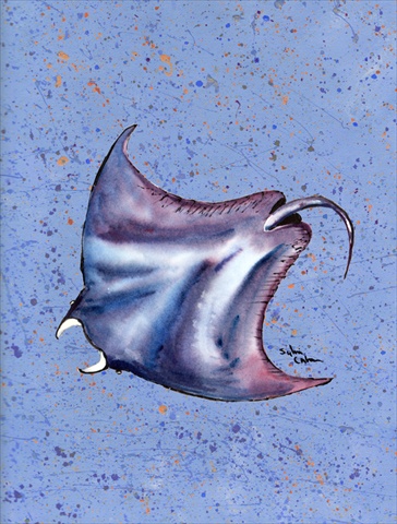 Stingray Stingray Flag Canvas House Size