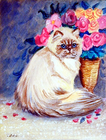 11 x 15 in. Persian Cat Flag Garden Size