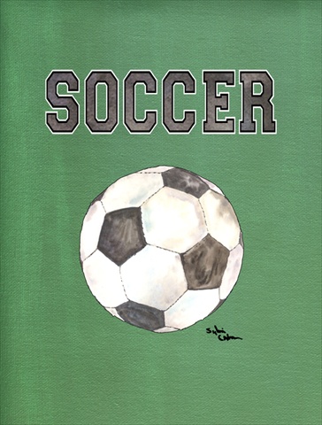 28 x 40 in. Soccer Flag Canvas House Size