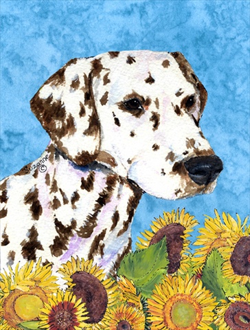 28 x 40 in. Dalmatian Flag Canvas House Size