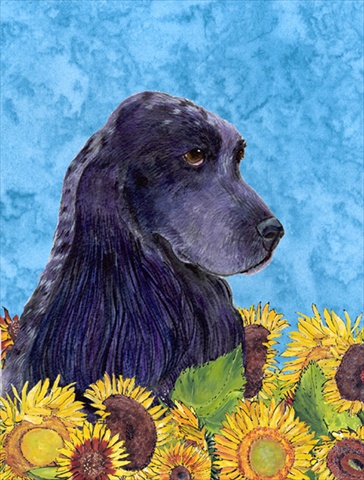 Cocker Spaniel Flag Canvas House Size
