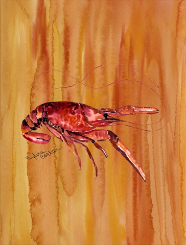 Crawfish Flag Canvas House Size