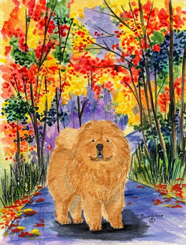 28 x 40 in. Chow Chow Flag Canvas House Size