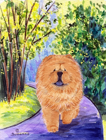 Chow Chow Flag Canvas House Size