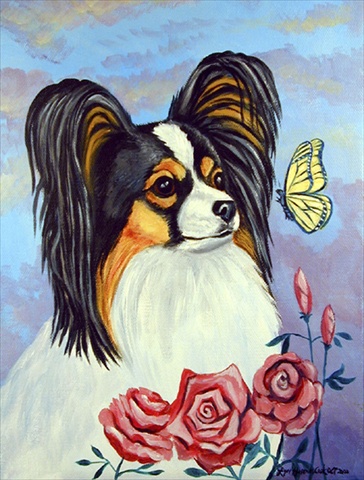 Papillon With Butterfly Flag Canvas House Size