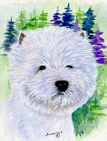 11 x 15 in. Westie Flag Garden Size