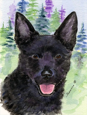 11 x 15 in. Australian Kelpie Flag Garden Size