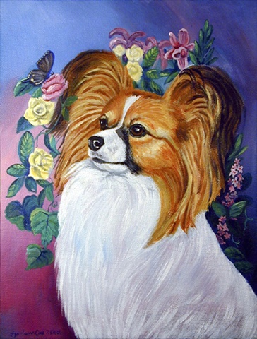 Papillon Flag Garden Size