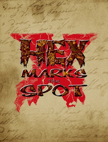 Hex Marks The Spot Halloween Flag Canvas House Size