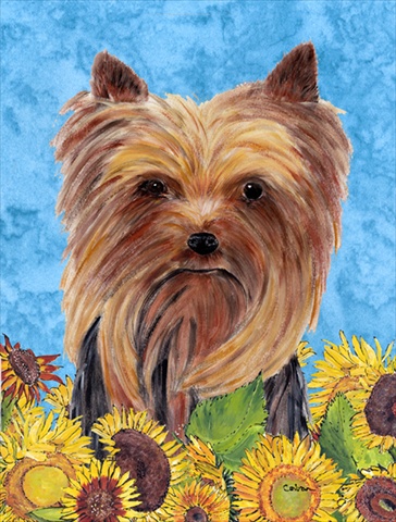SC9060CHF Yorkie Flag Canvas House Size