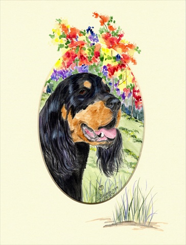 SS8056CHF Gordon Setter Flag Canvas House Size