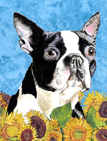 Boston Terrier Flag Garden Size