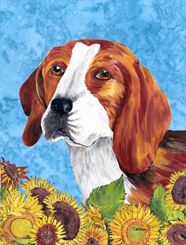 Beagle Flag Canvas House Size