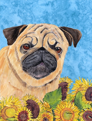 Pug Flag Garden Size