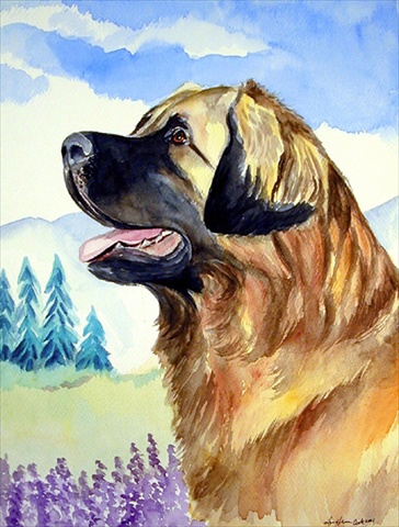 Leonberger Flag Canvas House Size