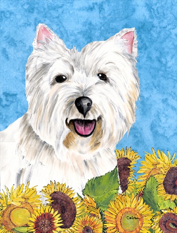 SC9070CHF Westie Flag Canvas House Size