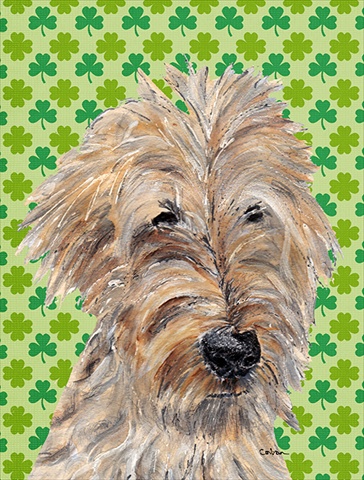 Goldendoodle St Patricks Irish Flag Garden Size