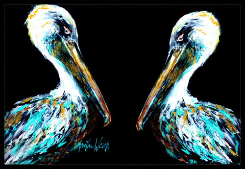 Dressed in Black Pelican Indoor or Outdoor Mat