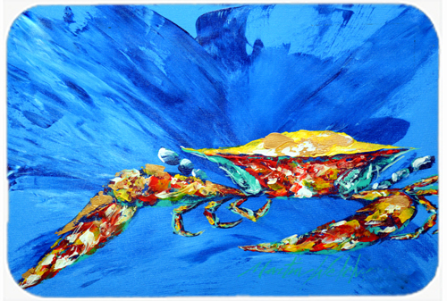 Big Spash Crab in blue Mouse Pad, Hot Pad or Trivet