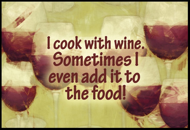 I cook with wine Indoor or Outdoor Mat