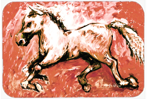 Shadow the Horse in Red Mouse Pad, Hot Pad or Trivet
