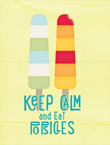 SB3108GF Keep Calm And Eat Popsicles Flag Garden Size