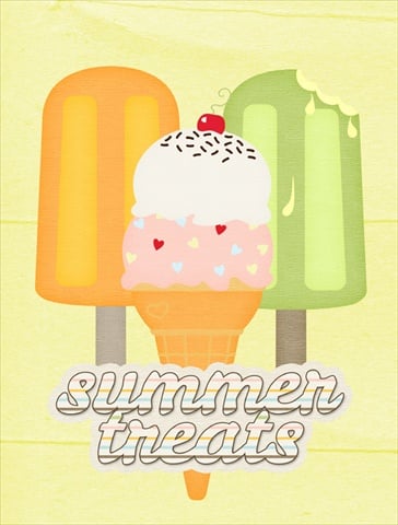 Summer Treats Flag Garden Size