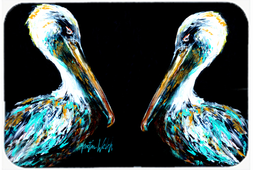 Dressed In Black Pelican Glass Cutting Board - Large